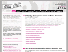 Tablet Screenshot of lacasadelcine.es